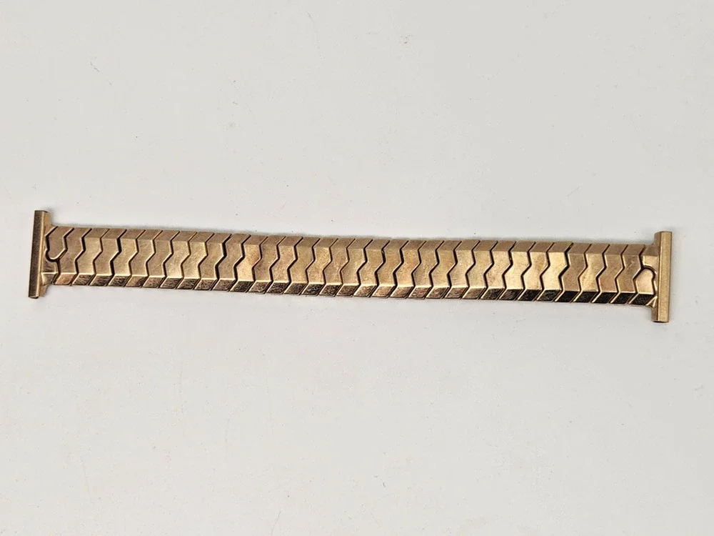 Vintage Speidel 12.8 mm Goldtone Wristwatch Expansion Bracelet - for 19mm